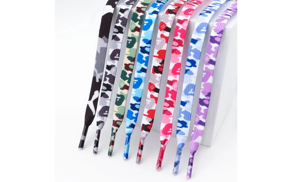 Trend Creative Shoelace Cloud Camouflage Shoelaces Sneakers Width 0