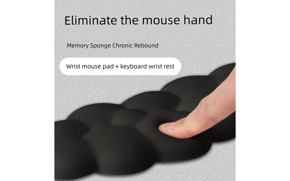Unbeatable Quality Cloud Mouse Protector Office Keyboard Support Black Memory Foam Anti-tenosynotis Computer Hand Wrist