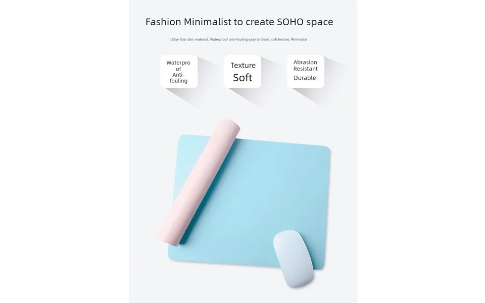 Unbeatable Quality E-sports Accessible Leather Pure Color Notebook Mouse Pad