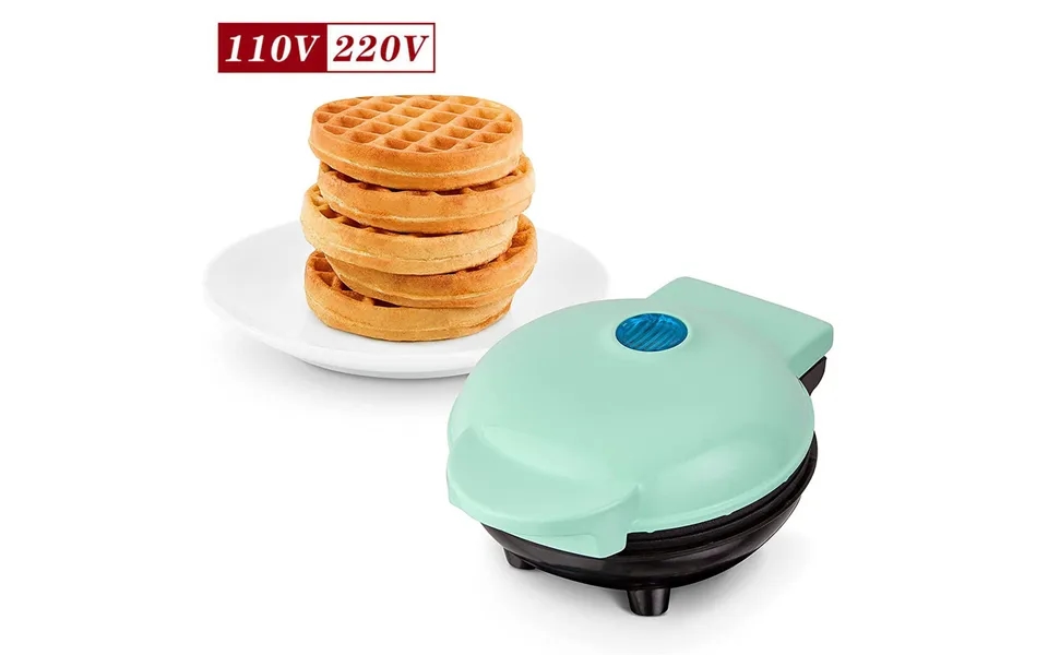 Us Standard 110v Mini Round Heart Shaped Breakfast Machine Cross Border Home Waffle Maker Round Cake Machine Waffle Make