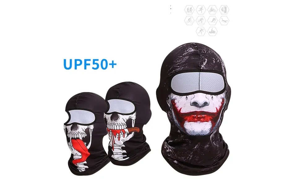Uv Protection Mask Outdoor Riding Sunscreen Headgear Ice Sense Full Face Mask Motorcycle Helmet Lining Men