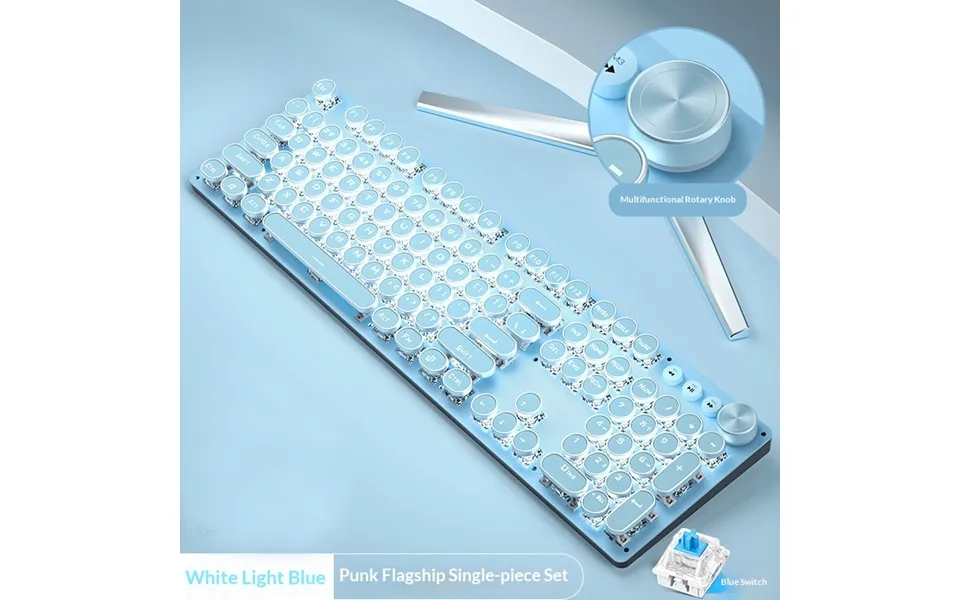 Vanguard 912 Mechanical Keyboard & Mouse Combo Pink Gaming Set - Blue Switch