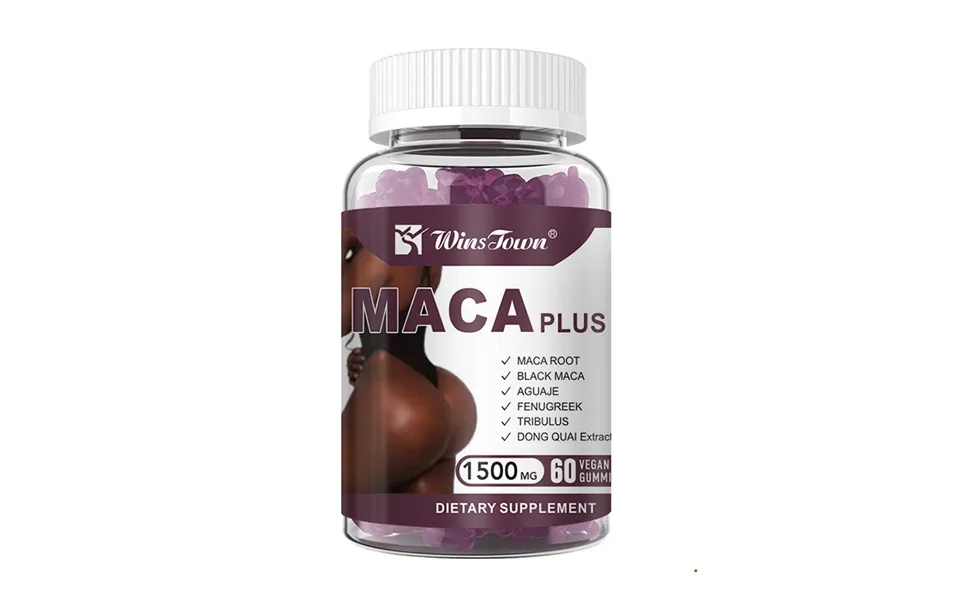 Vegan Maca Root Gummies For Natural Curves Enhancement And Lifting Support