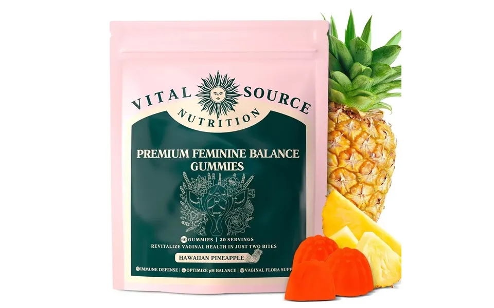 Vital Source Feminine Balance Gummies - Hawaiian Pineapple 60 Gummies