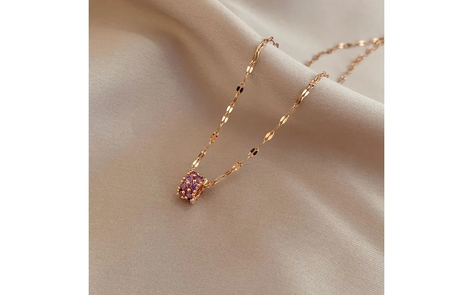 Waist Double Rowed Diamond Necklace For Women Korean Version Sen Collar Chain Fashion Neckchain Pendant Jewelry