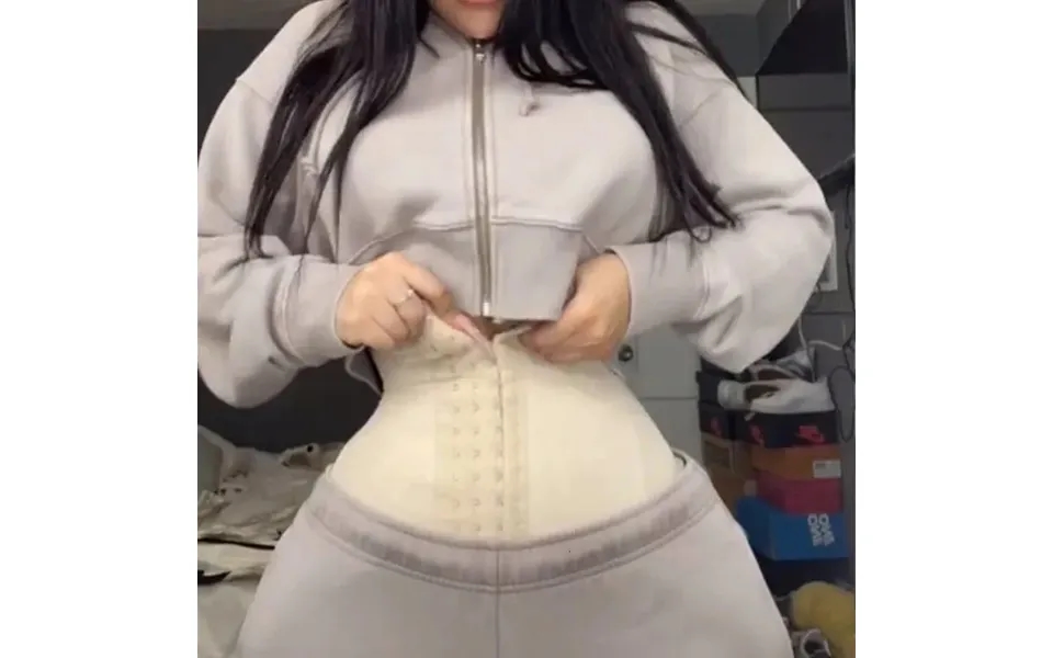 Waist Tummy Shaper Fas Colombians Latex Waist Trainer Cincher Long Torso Body Shapewear Women Slimming Belly Sheath