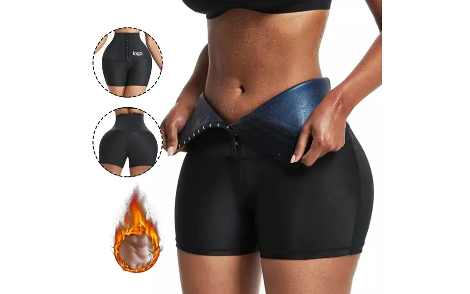 Waist Tummy Shaper Waist Trainer Women's Sweat Sauna Pants High Waist Weight Loss Slimming Pants Control Hip-lifting
