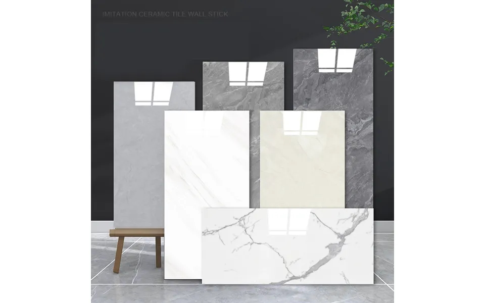 Wall Stickers Aluminum Plastic Board Tile Stickers Wall Stickers Renovation Waterproof Moisture-proof Marble Wall Wallpa