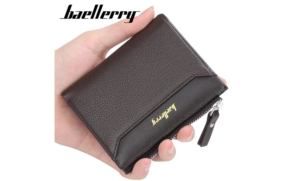 Wallet Men's New Fashion Short Zipper Coin Purse Open Multi-card Card Holder