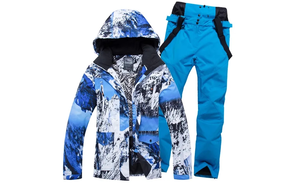 Warm Ski Suit Men's Cotton Waterproof Breathable Wear Resistant Single And Double Board Korean Couple Style Ski Suits Wo