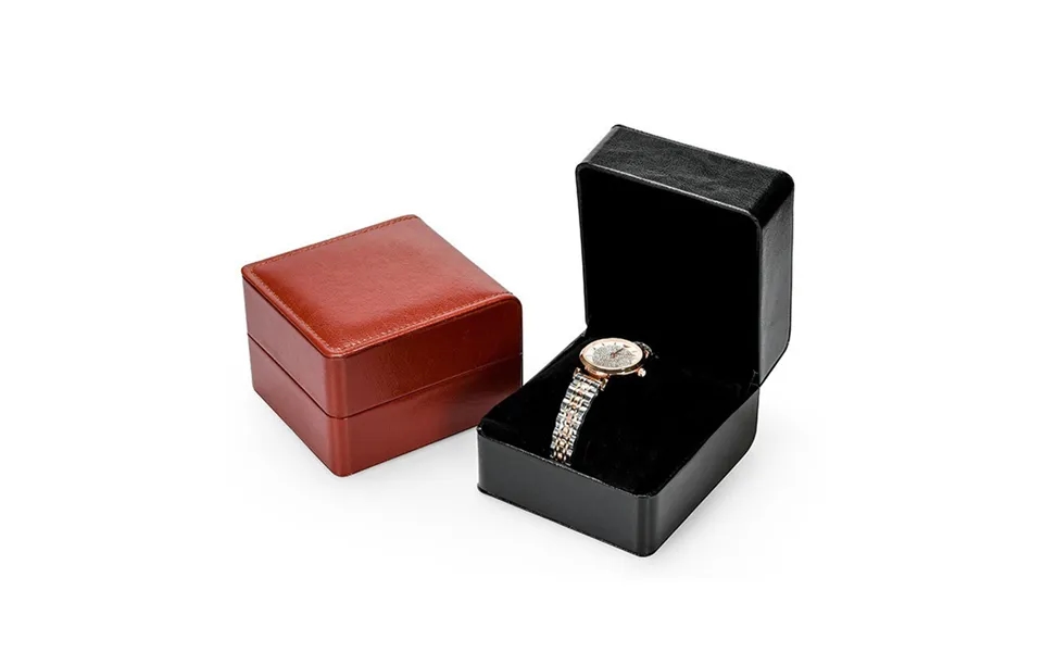 Watch Box Packaging Pu Leather Watch Box Flip Cover Watch Box