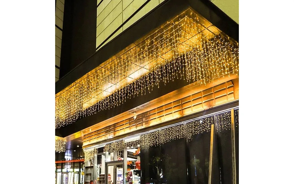 Waterfall Curtain String Lights - 8 Modes Led Fairy Lights For Wedding Party Christmas Decor