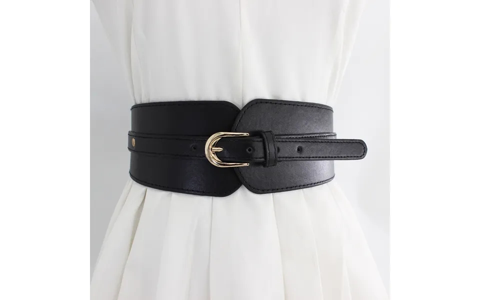 Wide Belt For Women With Pin Buckle Decorative Dress - Elastic Elastic Girdle