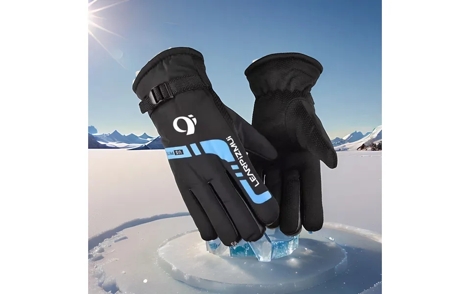 Winter Warm Gloves For Men - Fleece-lined, Thickened, Skiing, Cycling, Windproof, Cotton-padded Motorcycle Gloves