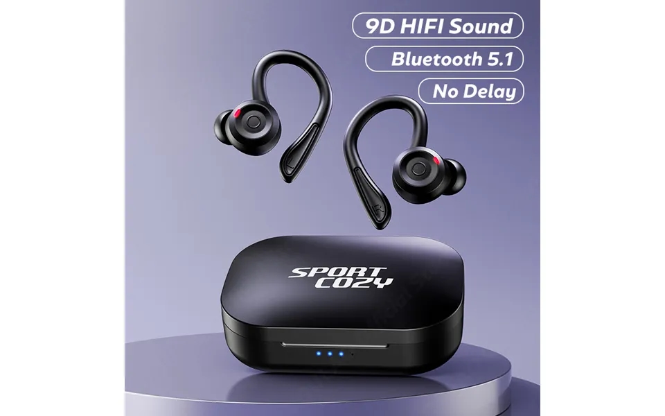 Wireless Bluetooth Headset Sports Waterproof Bluetooth 5.1 Headset Stereo Headset With Microphone Noise Cancellation