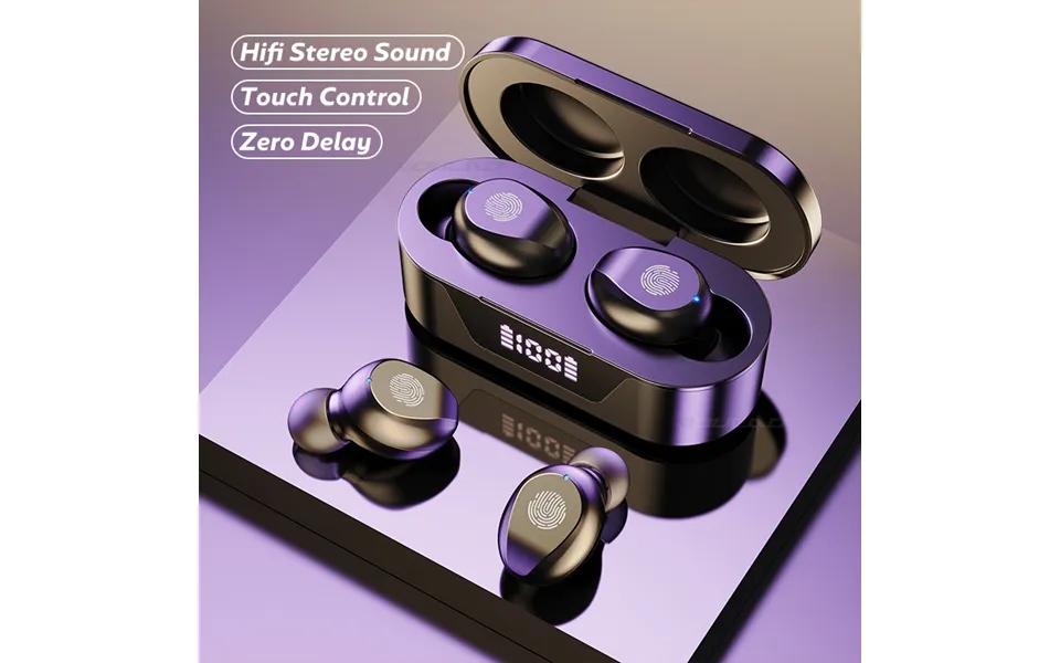 Wireless Bluetooth Headset Touch Control Headset Stereo Sports Waterproof Bluetooth 5