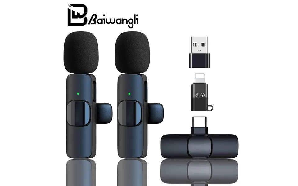 Wireless Collar Clip Microphone Karaoke Live Broadcast Bluetooth Microphone One-to-two Collar Clip Microphone