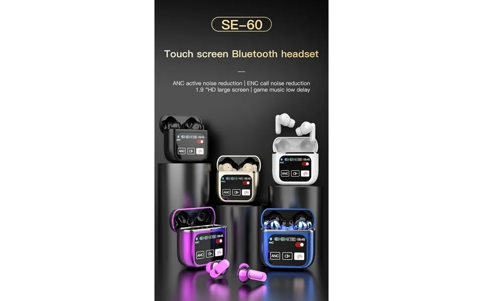 Wireless Earbuds Bluetooth 5.4 Headphones Enc Noise Cancelling In-ear Earbuds With Wireless Charging Case Led Display De