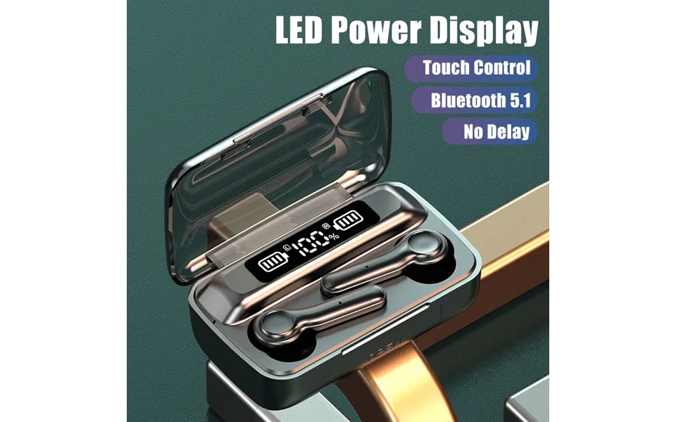 Wireless Headset 9d Hi-fi Stereo Bluetooth 5.1 Headset In-ear Waterproof Sports Earplug Noise Reduction Headset