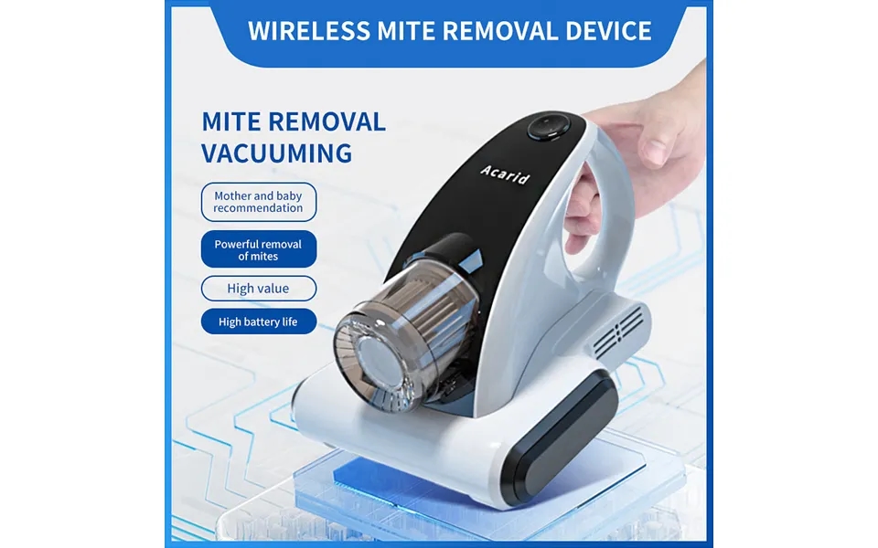 Wireless Mite Removal Device Household Bed Vacuum Cleaner Handheld Mite Removal Artifact Ultraviolet Disinfection Machin