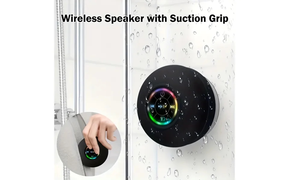 Wireless Portable Speaker With Suction Cup - Usb Rechargeable, 2 Hours Playtime, 5