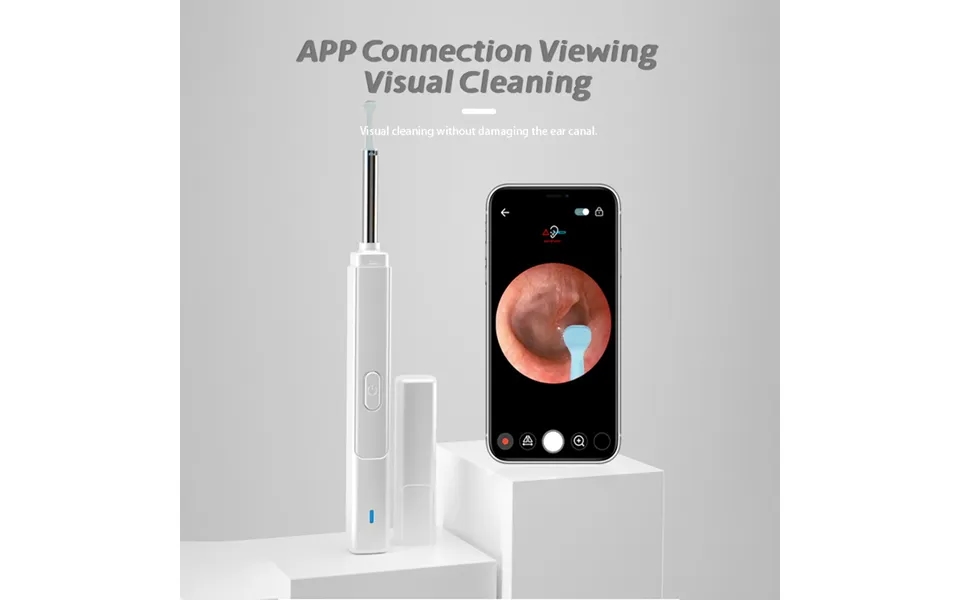 Wireless Wifi Spoon Glasses Hd Waterproof Earwax Removal Ear Canal Visible Endoscope