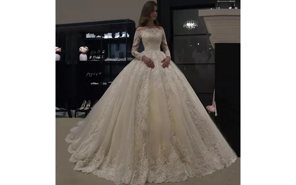 Women's Clothing Bride's Wedding Main Wedding Dress Long-sleeved Style Simple Small Person Slimming One Piece