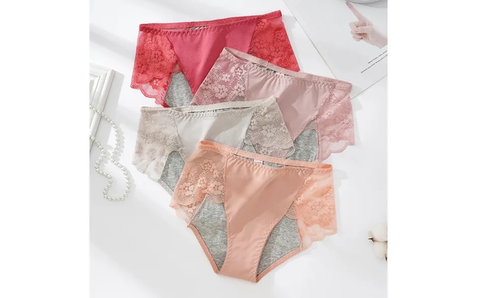 Women's Clothing New Menstrual Pants High-waisted Comfortable And Breathable Lace Transparent Lace