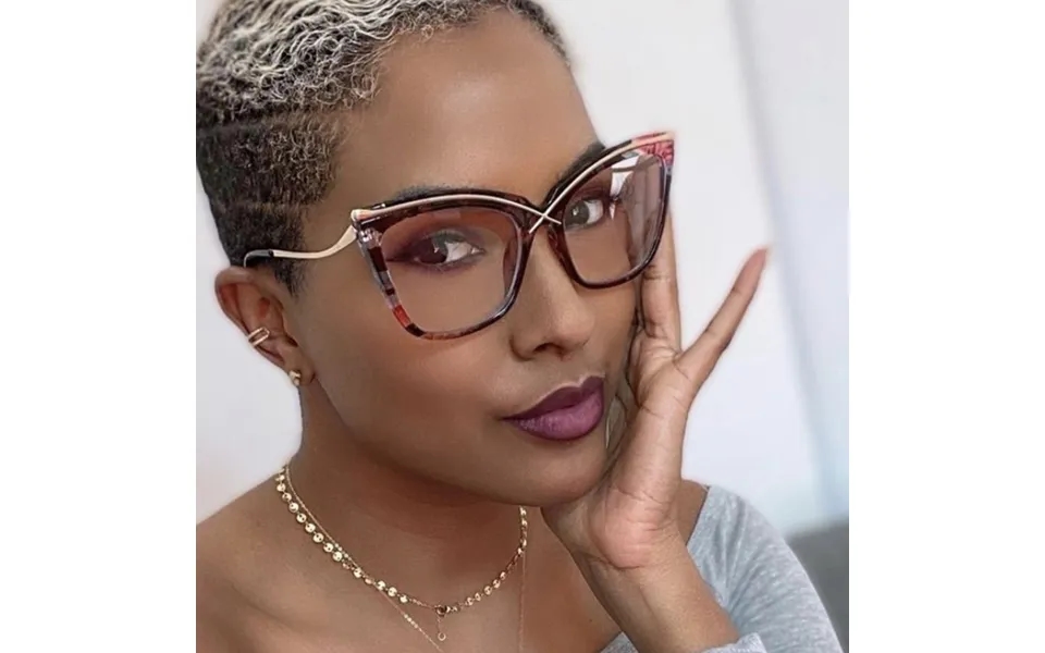 Women's Metal Ladies Cat's Eye Anti-blue Light Optical Glasses Frame Ins Trendy Glasses