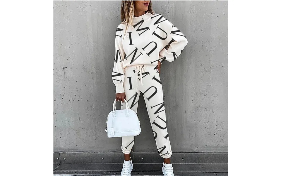 Women's Tie-dye Printed High-neck Long-sleeved Fashion Casual Suit