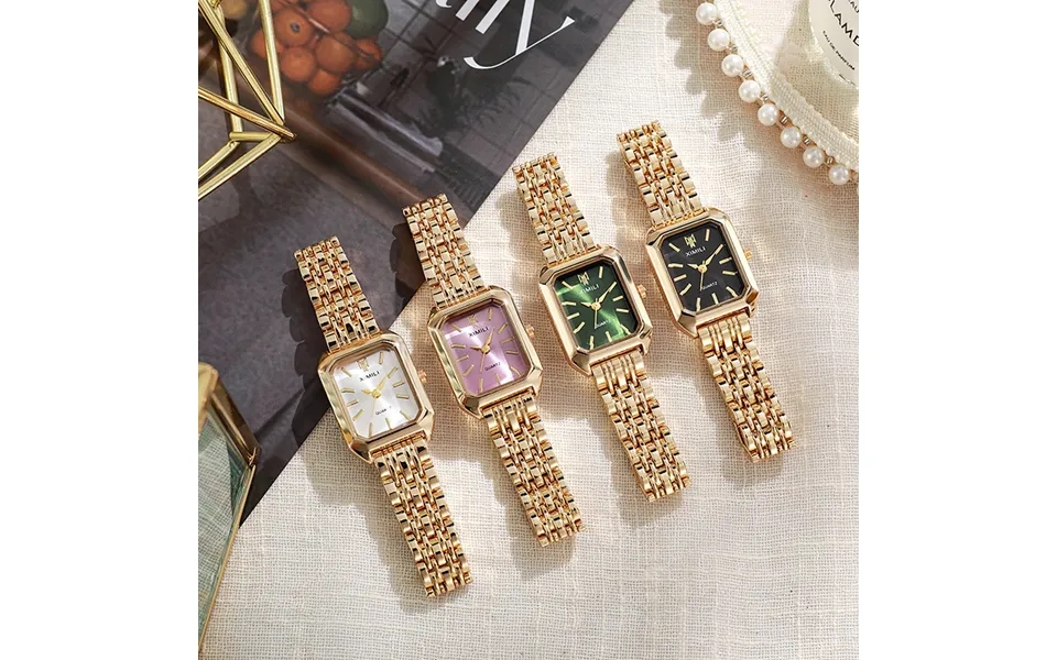 Women's Watches Simple Square Women's Watch Ins Wind Steel Band Fashion Quartz Watch