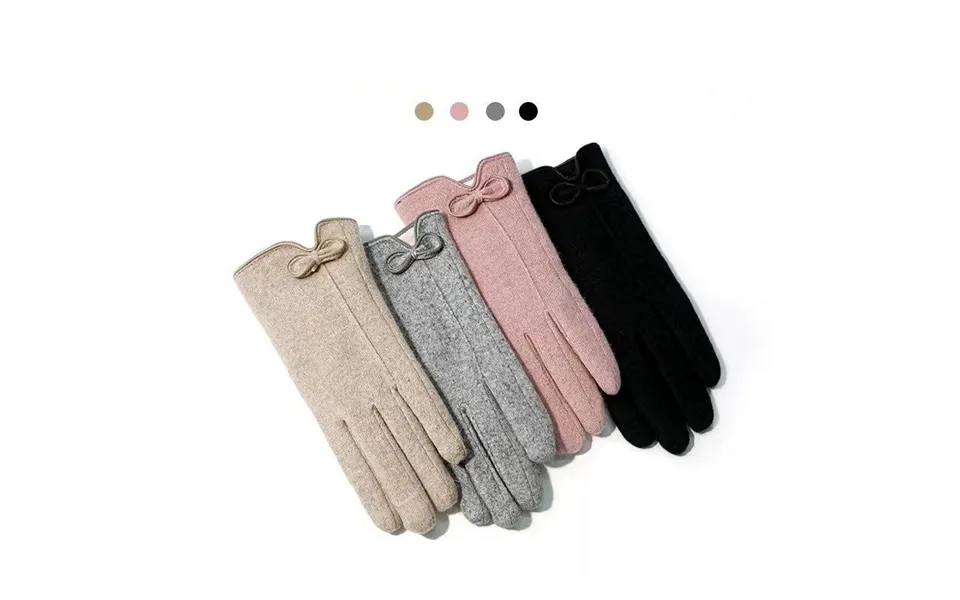 Women's Winter Warm Gloves Women's Thin Long Plush Cashmere Warm Winter Driving And Riding Touch Screen Fashion Cashmere