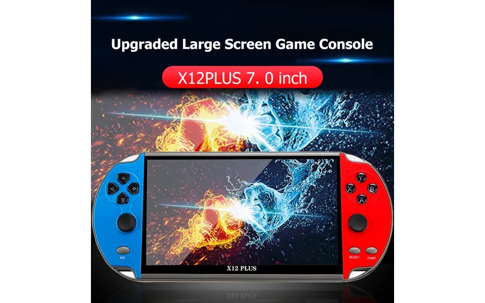 X12 Plus Handheld Game Console 7.1 Inch Hd Screen Handheld Portable Video Player Built Classic Free Games Console