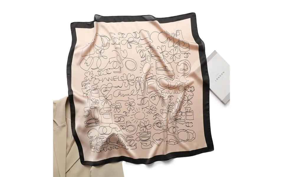 Xiao Xiangfeng Scarf Light Luxury Scarf Simple And Versatile Square Scarf 70x70cm Simulated Silk Headband Tie Hair Scarf