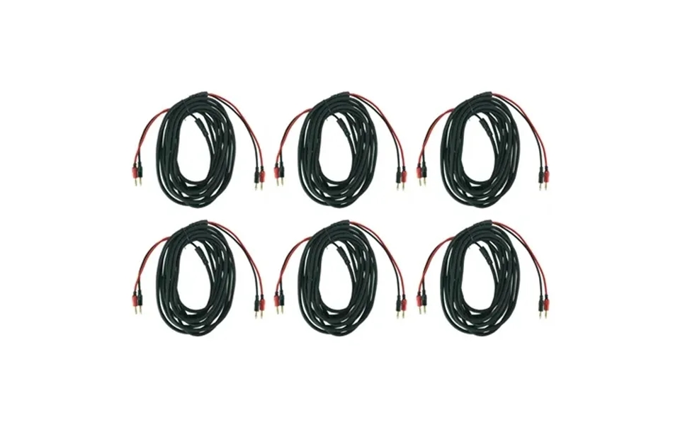 6 Rockville Bn30 30 Foot 14 Awg 100% Ofc Copper Banana To Banana Braided Cables