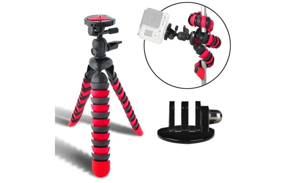 Acuvar 12 Inch Flexible Tripod W Wrapable Legs Quick Release Plate Goes For All Gopro Hero Cameras Tripod Mount