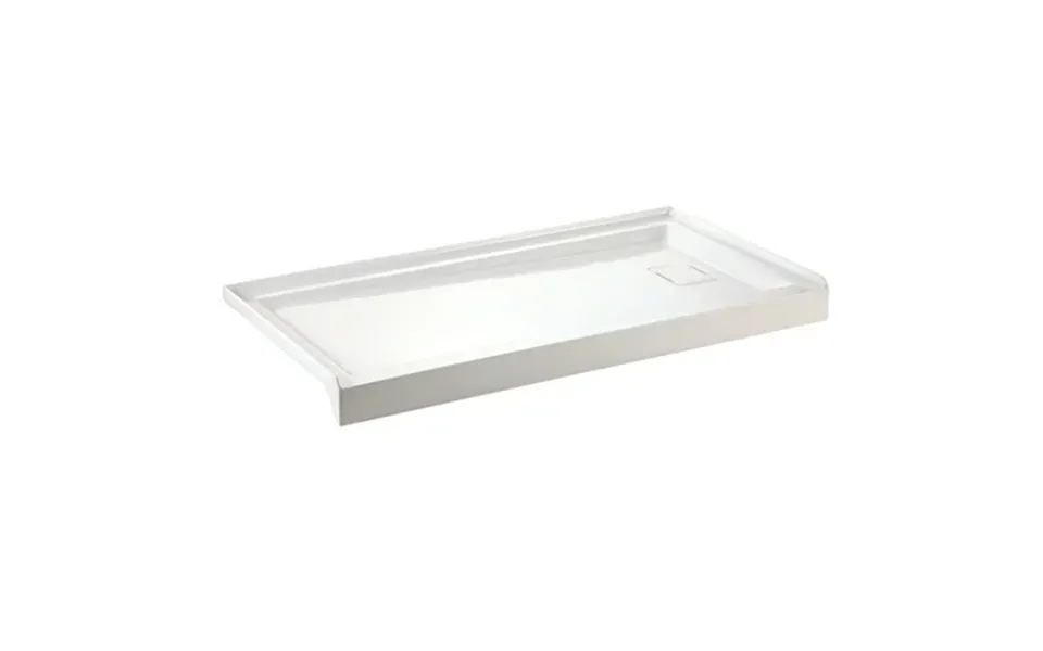 Aqua Eden Dominica Right Drain 60 X 32 Single Threshold Rectangular Shower Base White