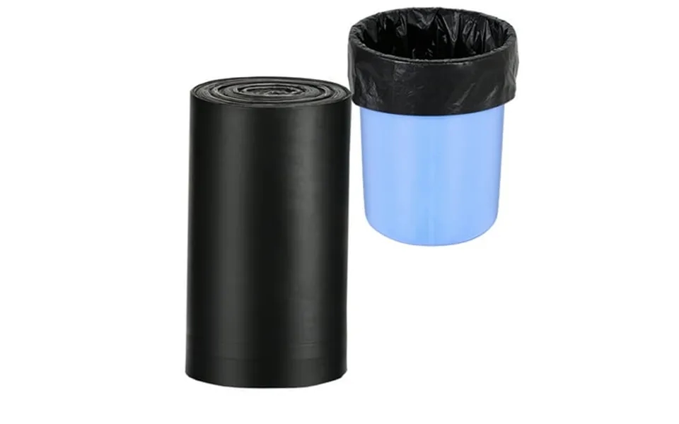 Atsamfr 13gallon Size 30 Counts Black Garbage Bags Large Capacity Kitchen Drawstring Trash Bags