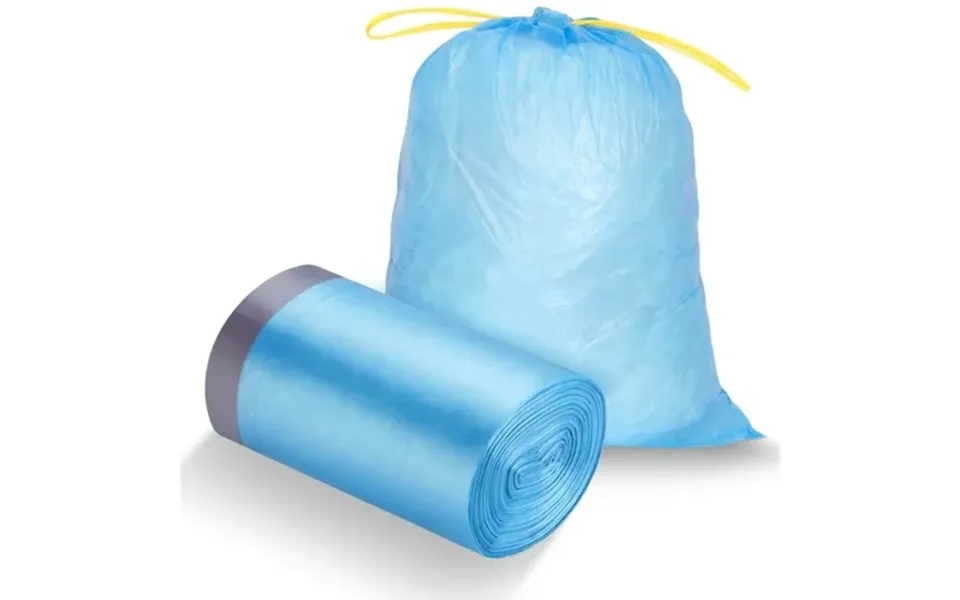 Atsamfr 8gallon Blue Garbage Bags Large Kitchen Drawstring Trash Bags 100 Counts