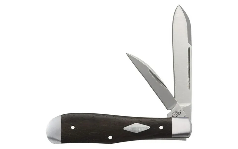 Case Xx Knives Smooth Ebony Wood Eureka Jack 154-cm Stainless 1 300 Pocket Knife 07423