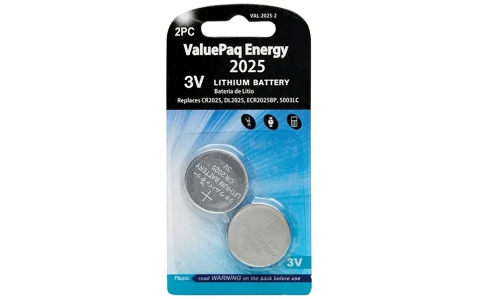 Dantona Val-2025-2 Valuepaq Energy 2025 Lithium Coin Cell Batteries 2 Pk