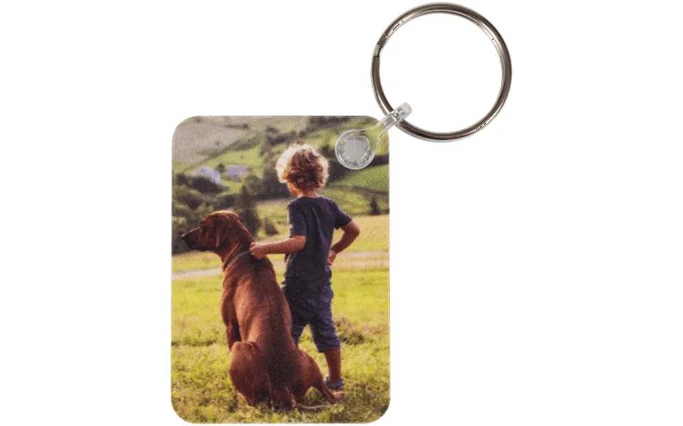Double-sided Rectangle Key Chain
