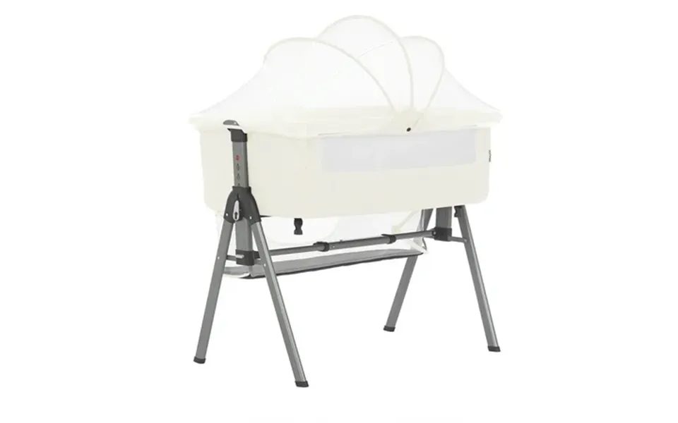 Dream On Me Lotus Bassinet And Bedside Sleeper In Ivory Lightweight Carry Bag Included