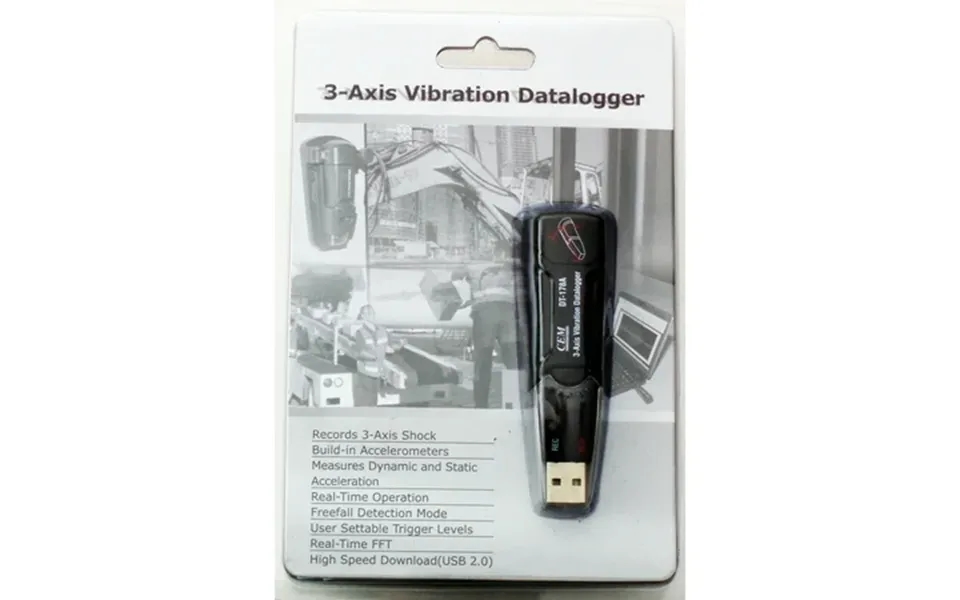 Dt-178a 3-axis Vibration Datalogger Accelerometer 4 Mb Usb Shock Acceleration Data Logger New