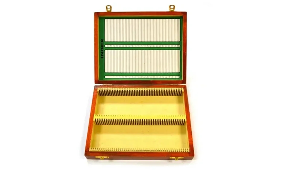 Eisco Labs Wooden Microscope Slide Box 100 - 25x75mm Slides