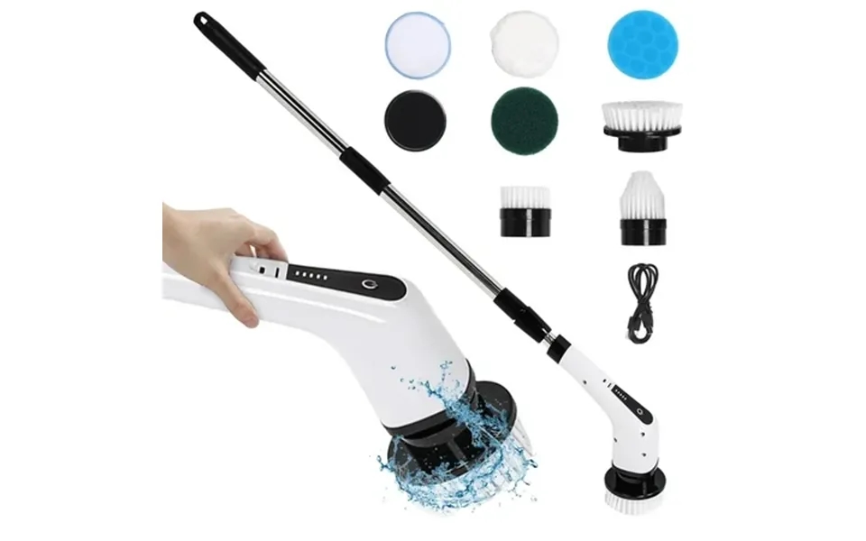 Electric Spin Scrubber Cordless Handheld Adjustable Smart Power Shower Cleaning Brush 25w For Bathroom Tile Floor Car