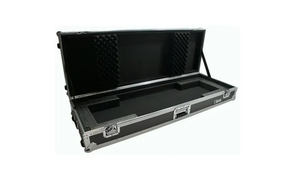 Harmony Cases Hckb76w Flight Rolling Ata Hard Custom Case For 76 Note Keyboard