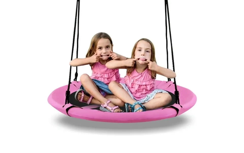 Infans 40 Flying Saucer Tree Swing Indoor Outdoor Play Set Kids Christmas Gift Pink