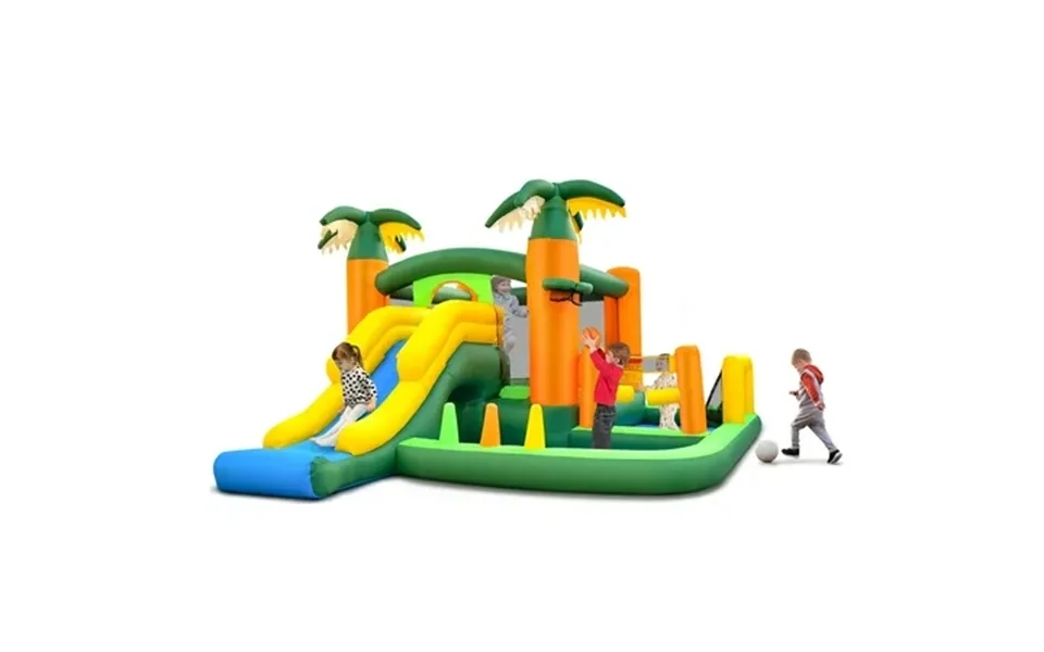 Infans Tropical Inflatable Bounce Castle 8-in-1 Giant Jumping House Blower Not Included