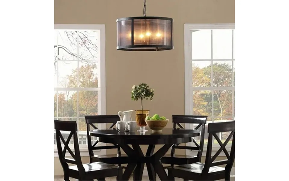 Modway Frost Pendant Chandelier With Adjustable Chain In Black